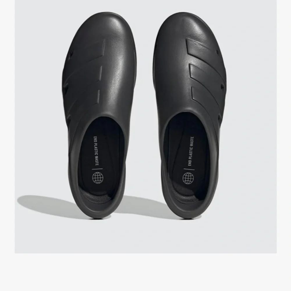 Adidas Adicane Black Slip-On Clogs